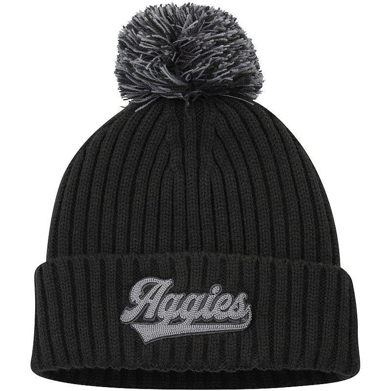 Mens adidas Texas A&M Aggies Modern Cuffed Knit Hat with Pom, Grey Product Image