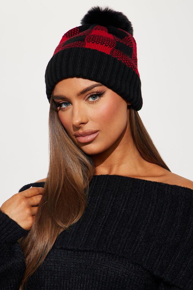 Next Level Babe Beanie - Red/combo Product Image