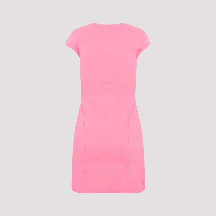 Cap Sleeve Fitted Mini Dress In Pink Product Image