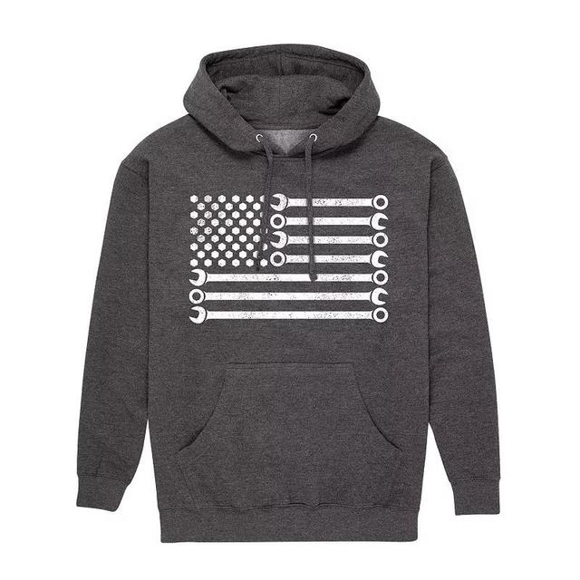 Mens Wrench American Flag Hoodie Product Image