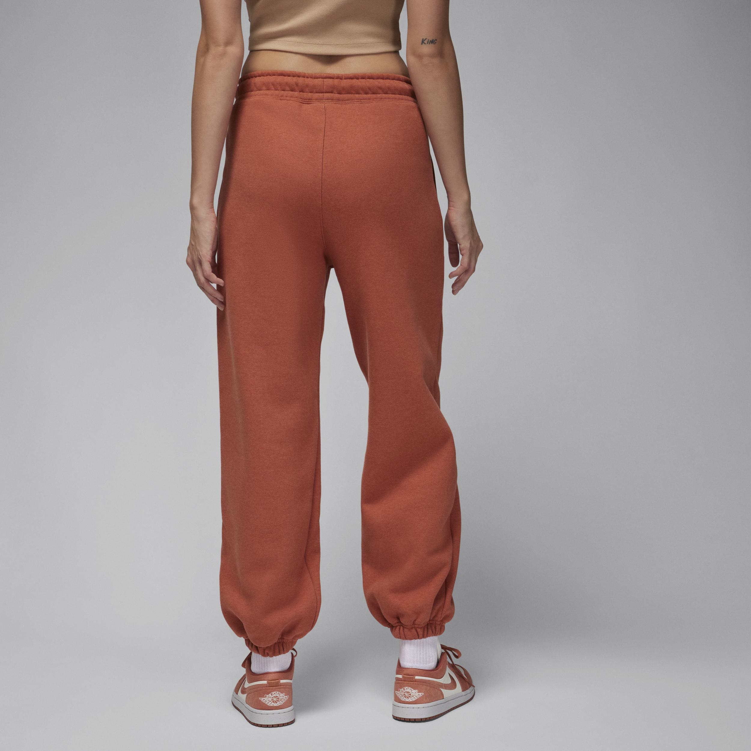 Jordan Womens Flight Fleece Pants - Dusty Peach/Heather Product Image