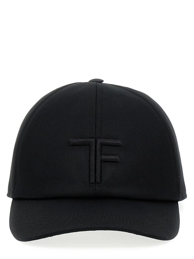 Logo Monogram Cotton Twill Baseball Cap In Black Product Image