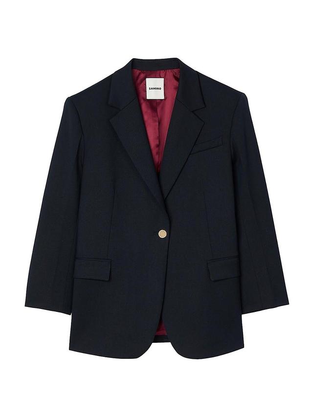 Womens Wool Suit Jacket Product Image