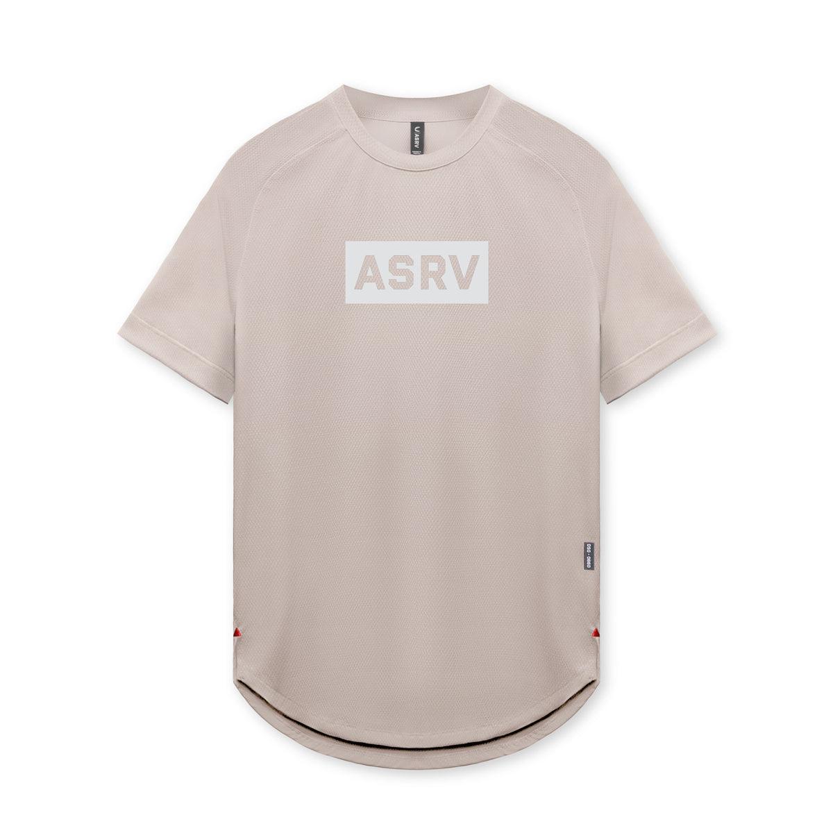 0660. AeroSilver® Established Tee - Chai "Box Logo" Product Image