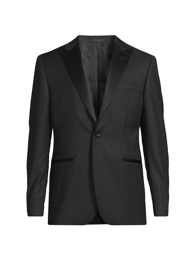 Mens Jacquard Tuxedo Peak-Lapel Jacket Product Image