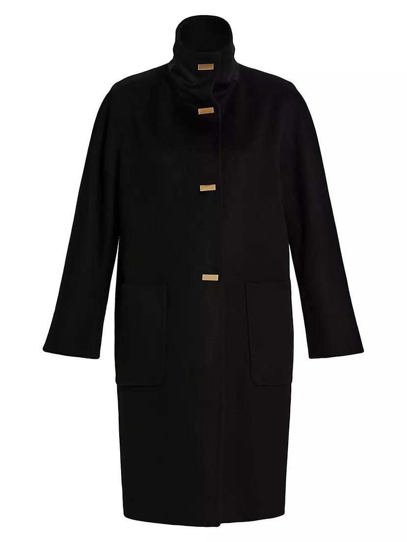 Marina Rinaldi Pure Wool Broadcloth Coat Product Image