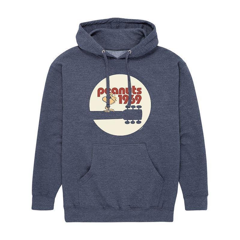 Mens Peanuts 1969 Hoodie Grey Blue Product Image