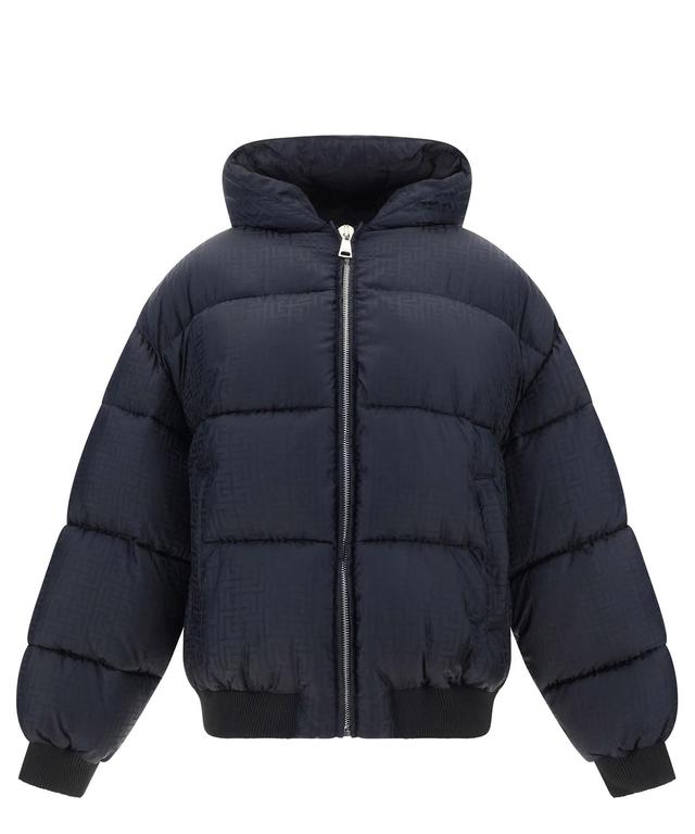 Monogram Jacquard Down Jacket In Black Product Image