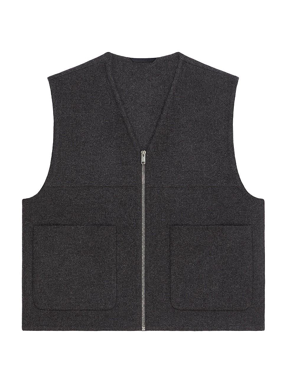 Mens Double-Face Wool-Cashmere Vest Product Image