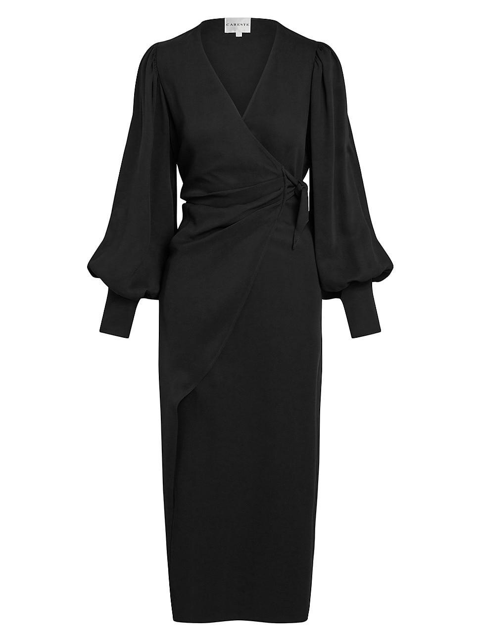 Womens Lottie Silk Wrap Gown Product Image