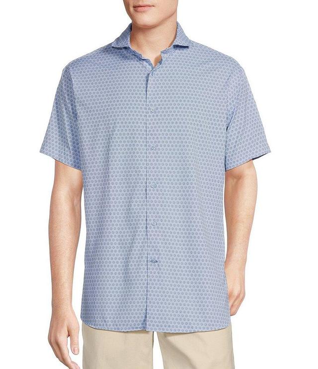 Daniel Cremieux Signature Label Stretch Printed Short Sleeve Woven Shirt Product Image