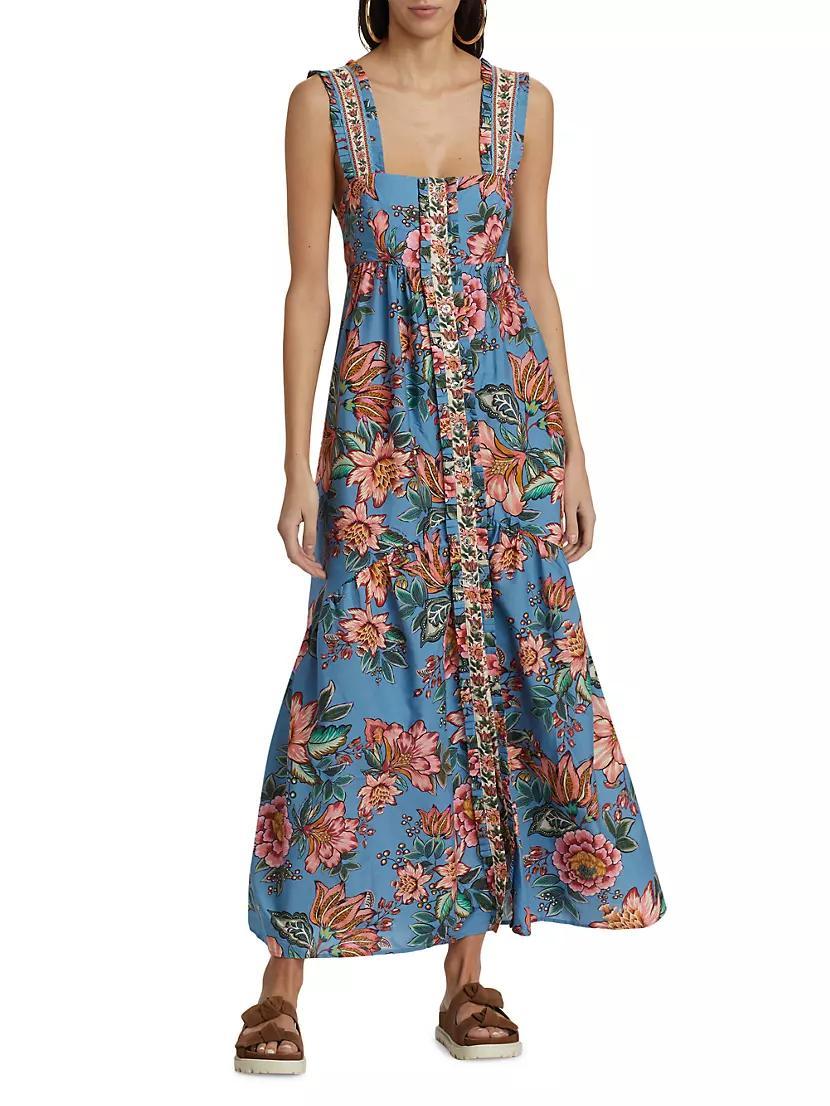 Wonderful Bouquet Cotton-Blend Maxi Dress Product Image