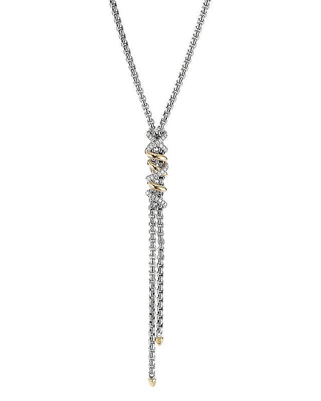 Womens Helena Y Necklace with 18K Yellow Gold with Diamonds Product Image