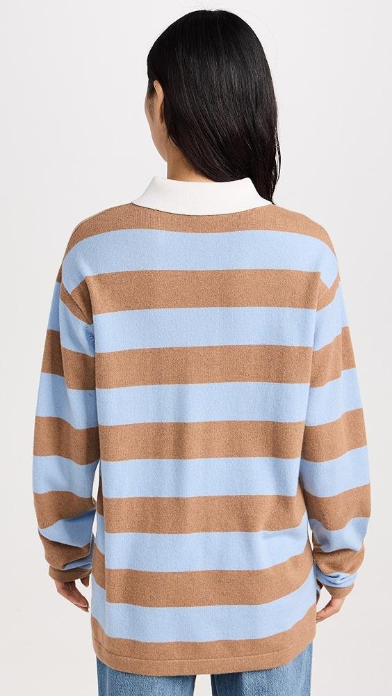 Guest in Residence Striped Cashmere Rugby Pullover | Shopbop Product Image