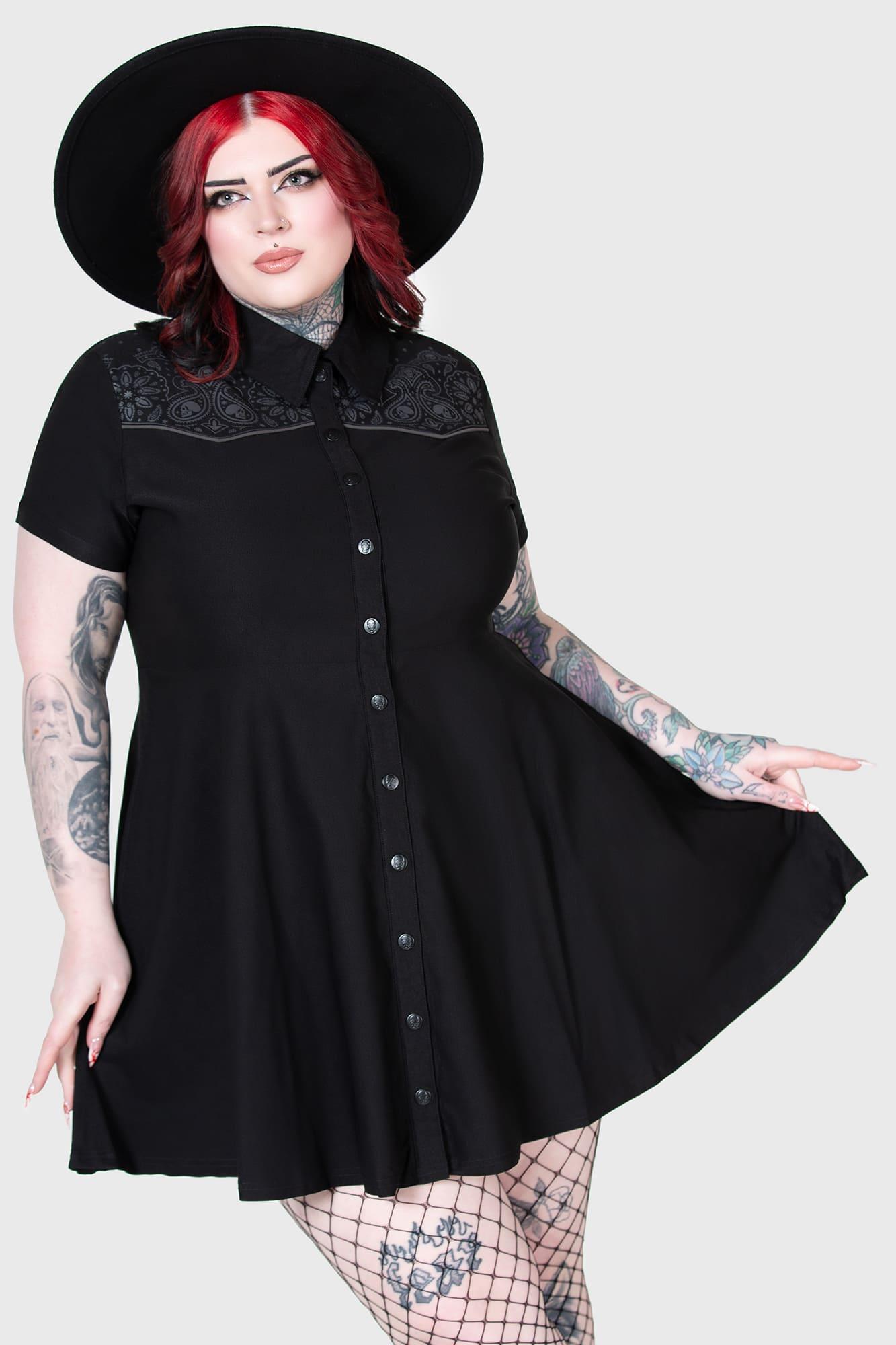 No Where's Ville Skater Dress [PLUS] Female Product Image