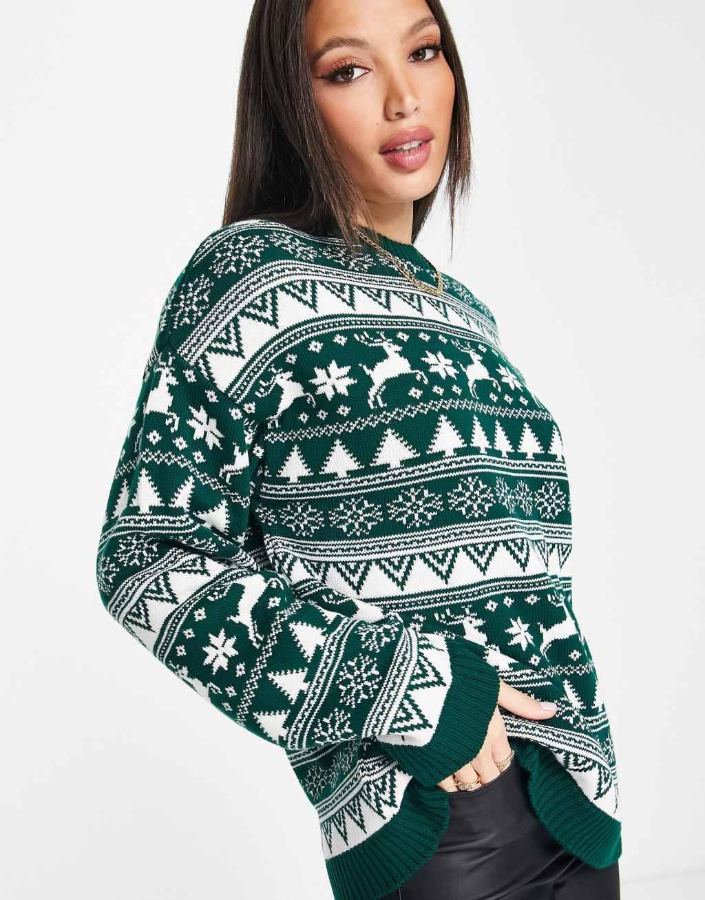 ASOS DESIGN Tall Christmas sweater Product Image