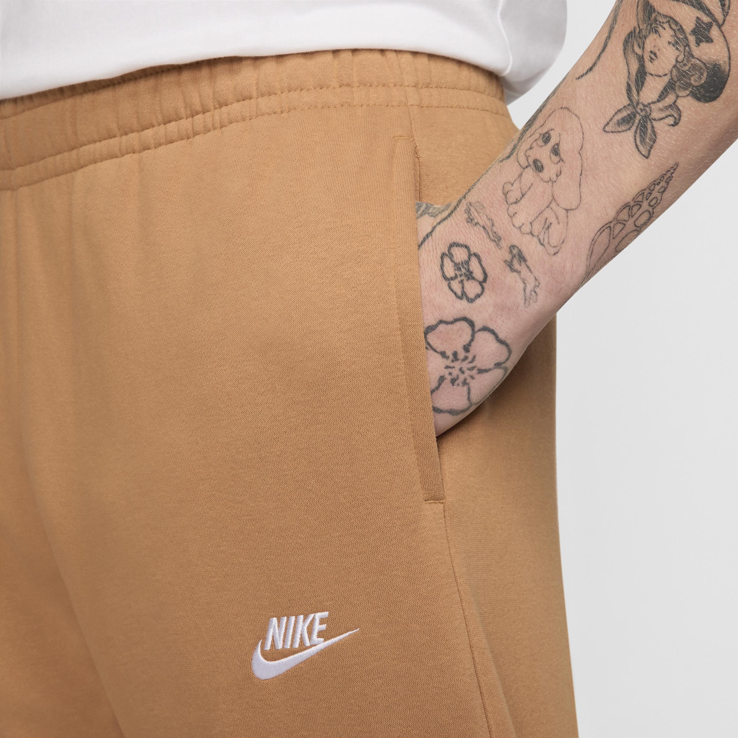 Nike Mens Club Cuffed Pants - Flax/White/Flax Product Image