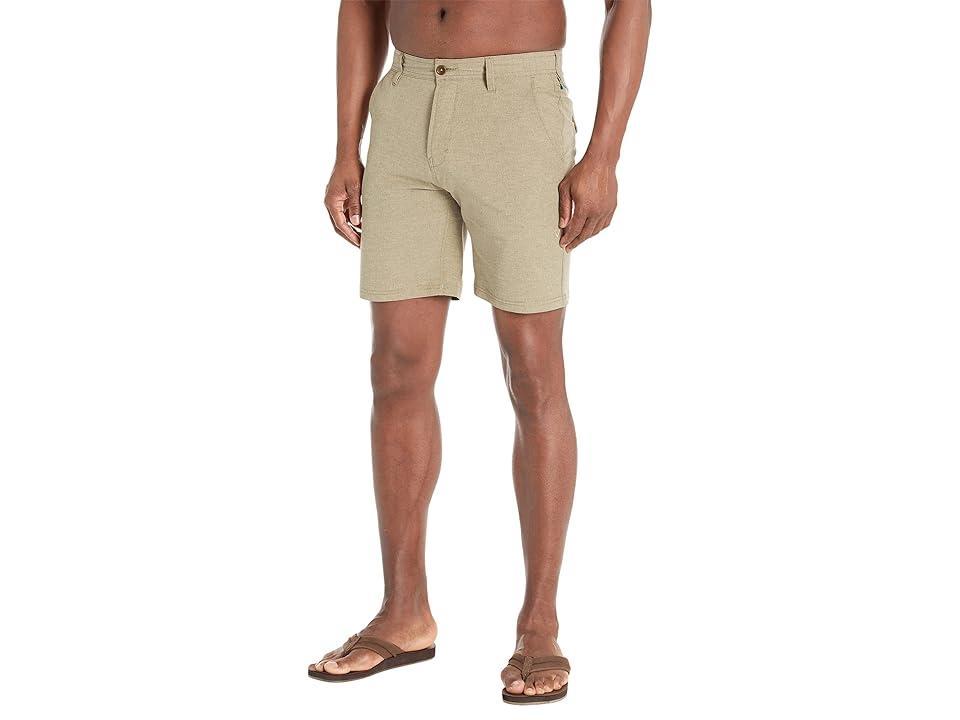 VISSLA Canyons Hybrid 18.5 Walkshorts (Light Khaki 2) Men's Clothing Product Image