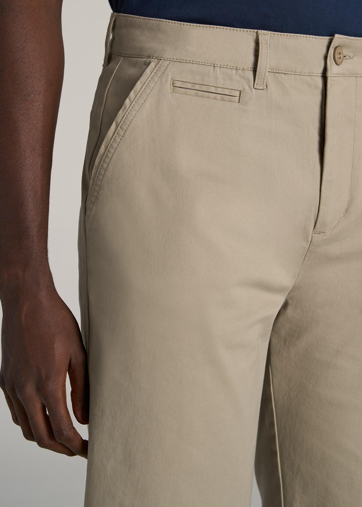 Chino Shorts for Tall Men in Desert Khaki Product Image