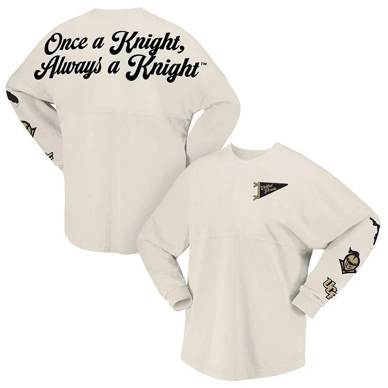 Womens Spirit Jersey Natural UCF Knights Local Long Sleeve T-Shirt Product Image