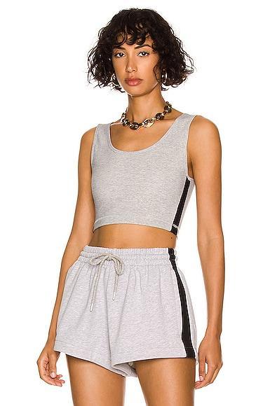 WARDROBE.NYC for FWRD Crop Top in Grey Product Image