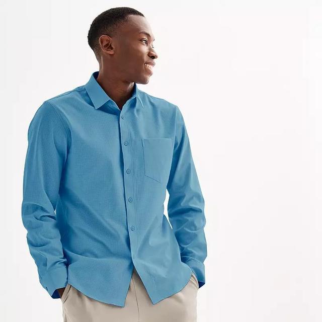 Mens FLX Slim Performance Untucked-Fit Button Down Long Sleeve Shirt Product Image