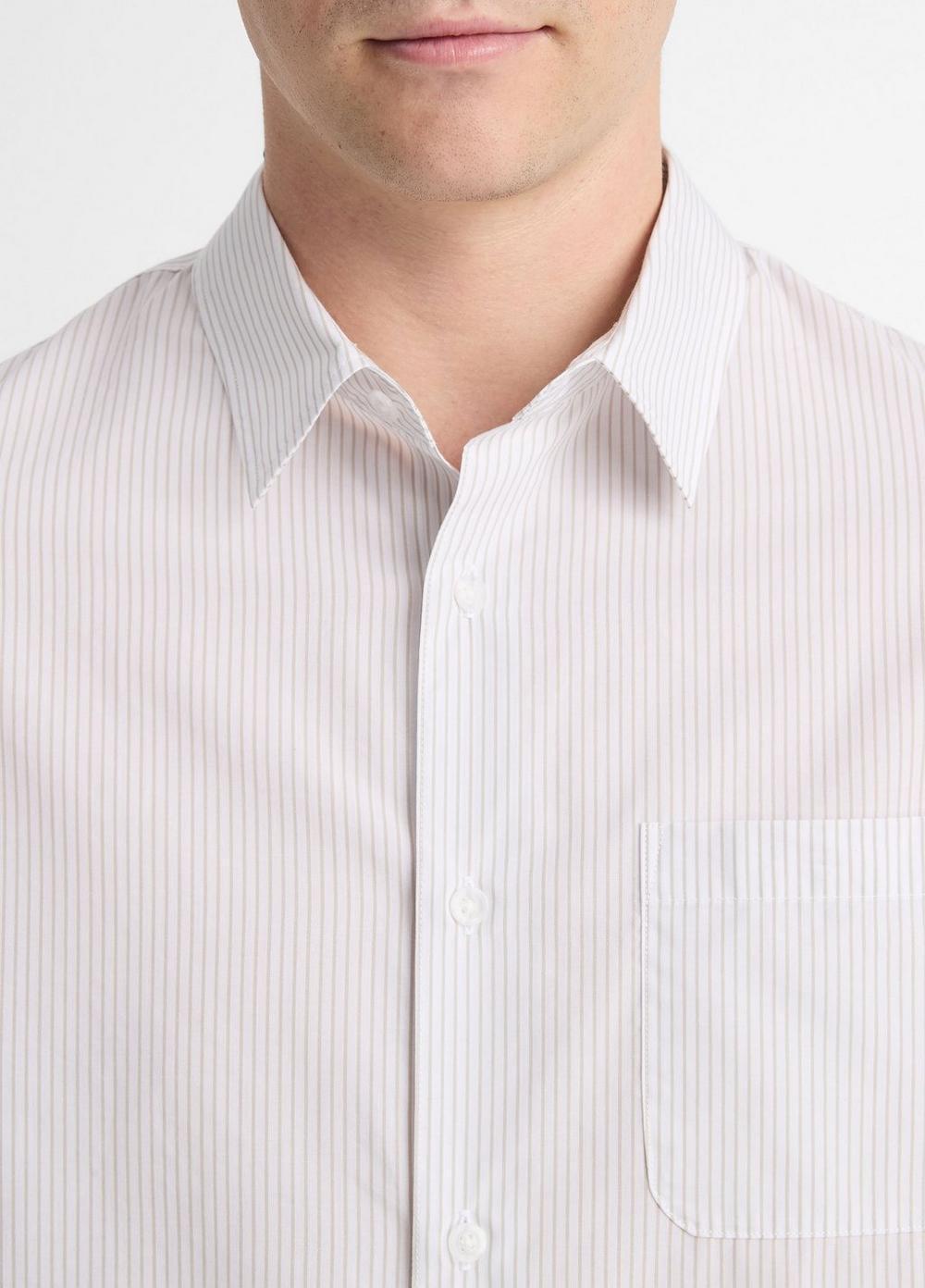 Basin Stripe Cotton-Blend Long-Sleeve Shirt Product Image