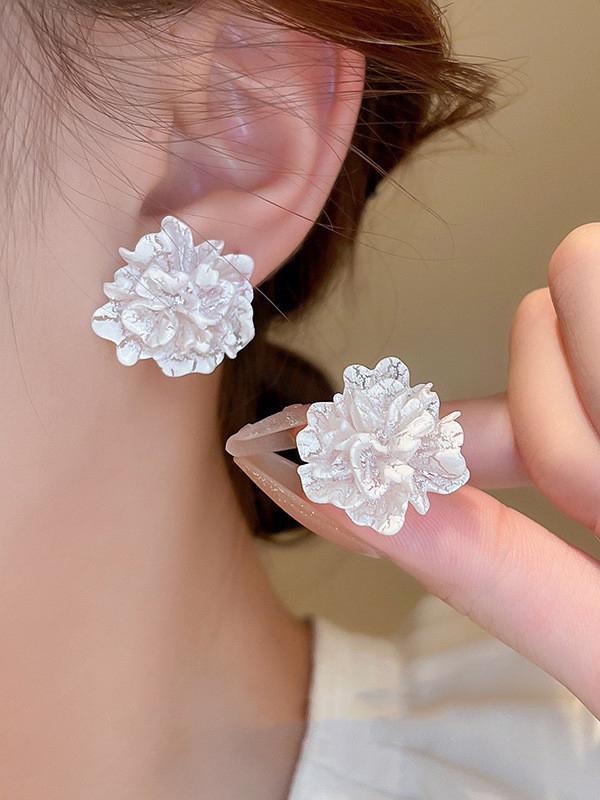 Flower Shape Earrings Accessories Product Image