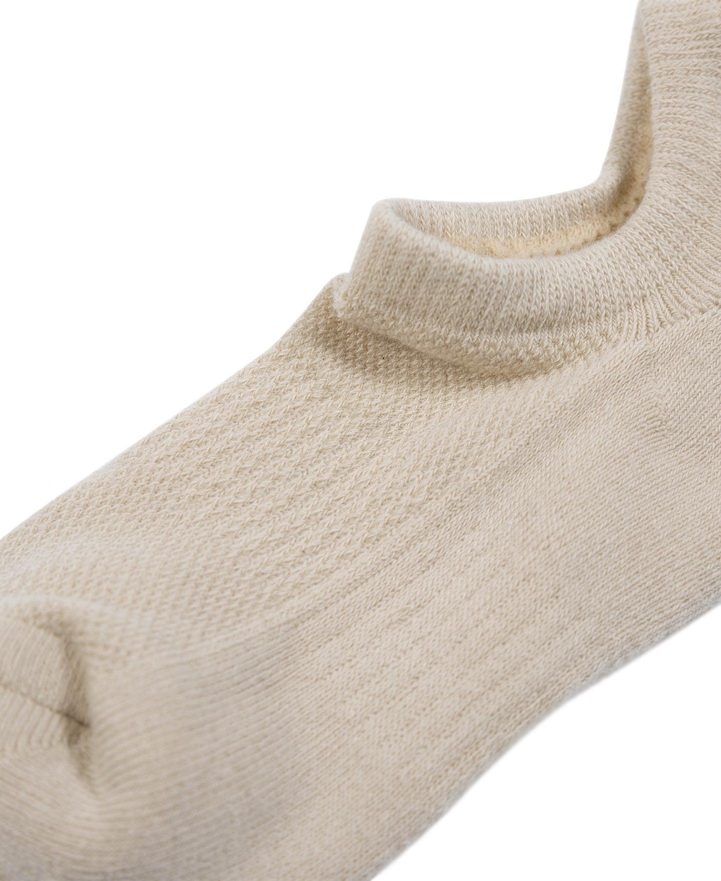 Colored Cotton No Show Socks - Sage Green Product Image