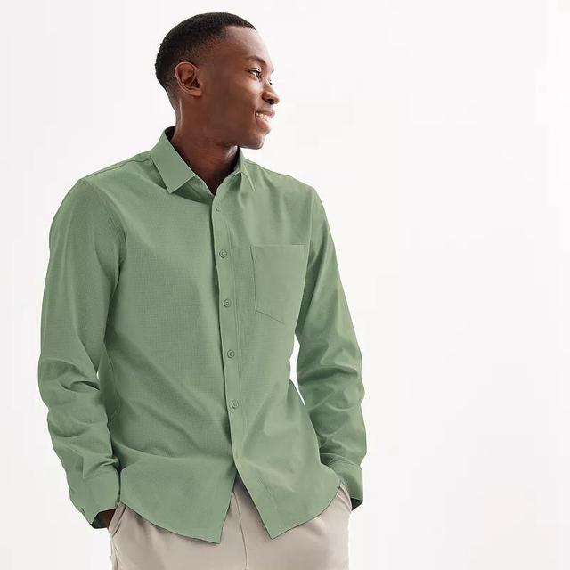 Mens FLX Slim Performance Untucked-Fit Button Down Long Sleeve Shirt Product Image