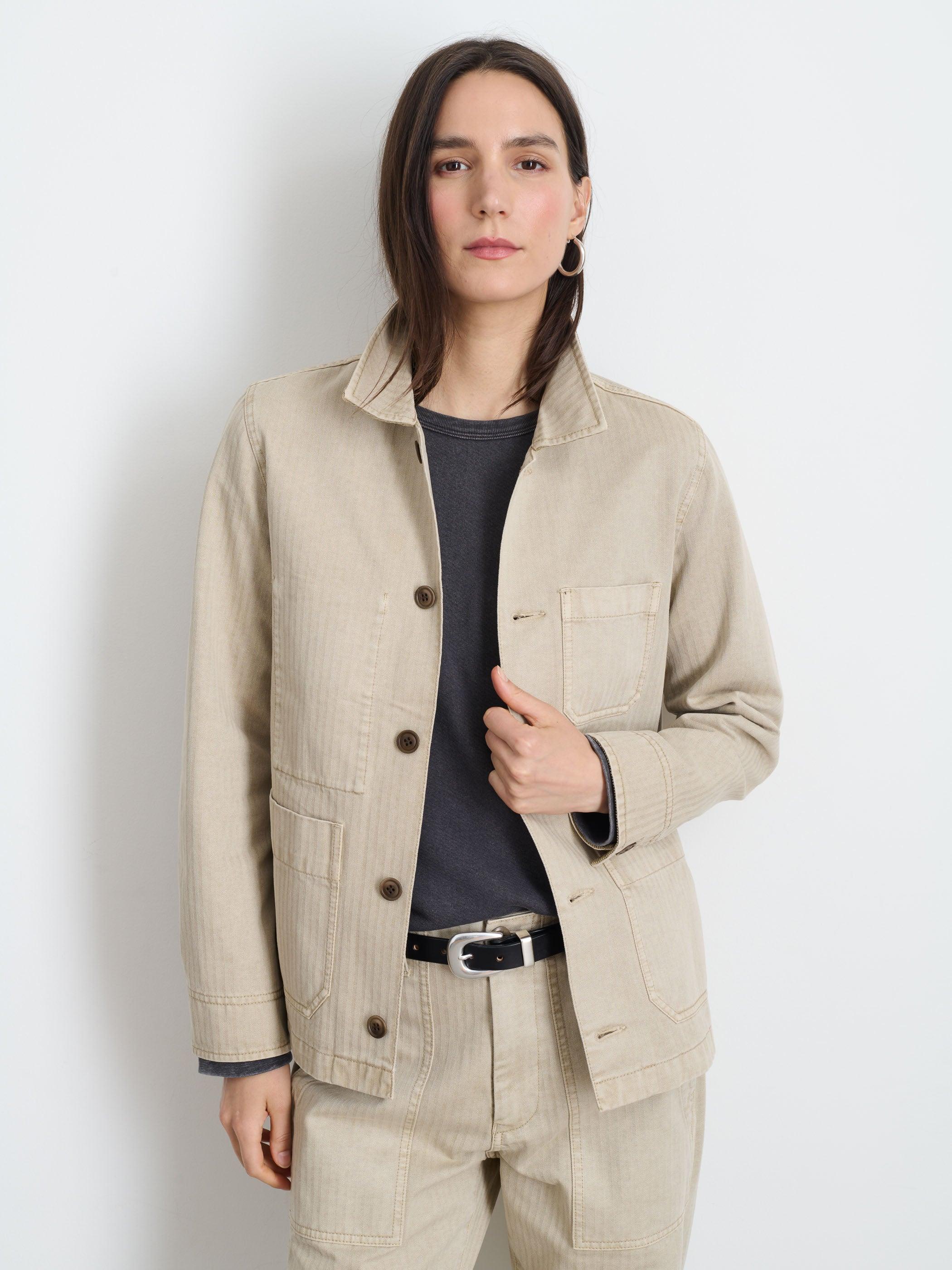 Britt Work Jacket in Herringbone Female Product Image