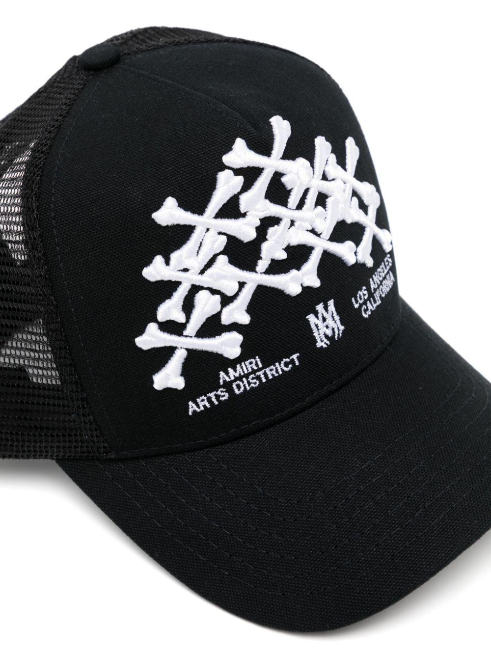 AMIRI Bones Stacked Trucker Hat In Black Product Image