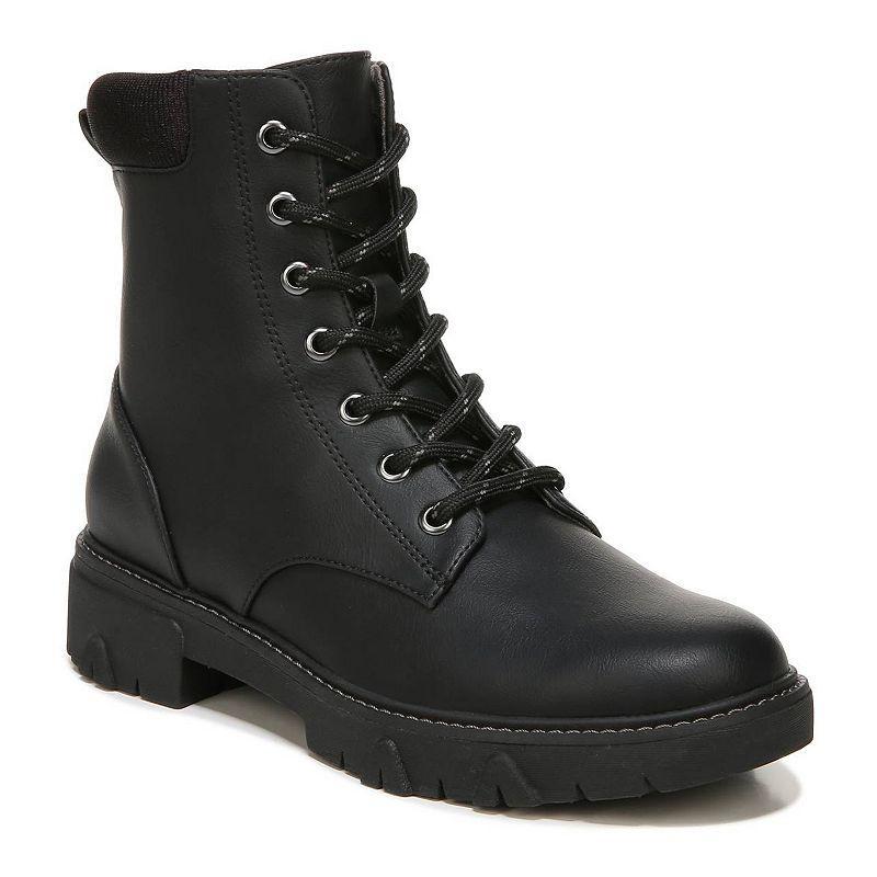 Dr. Scholls Headstart Womens Combat Boots Black Product Image