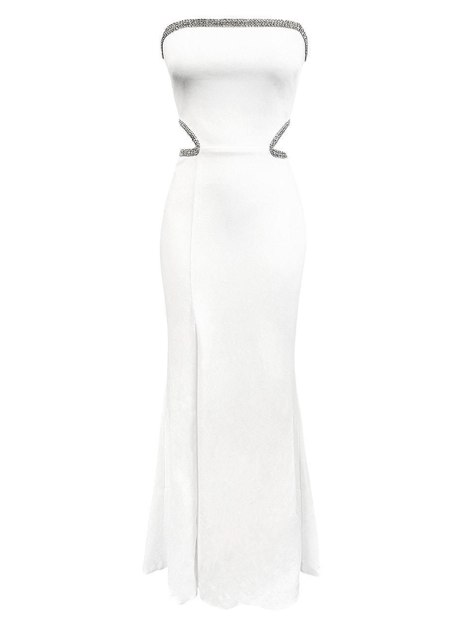 Womens Ariana Embellished Cut-Out Gown Product Image