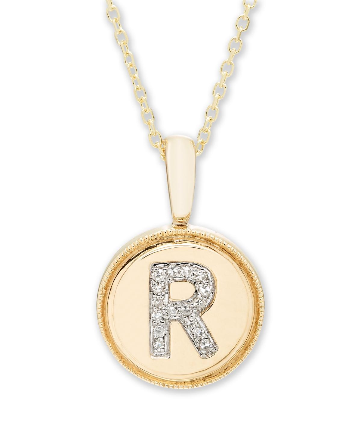 Diamond Accent Initial Pendant in 14k Rose - L Product Image