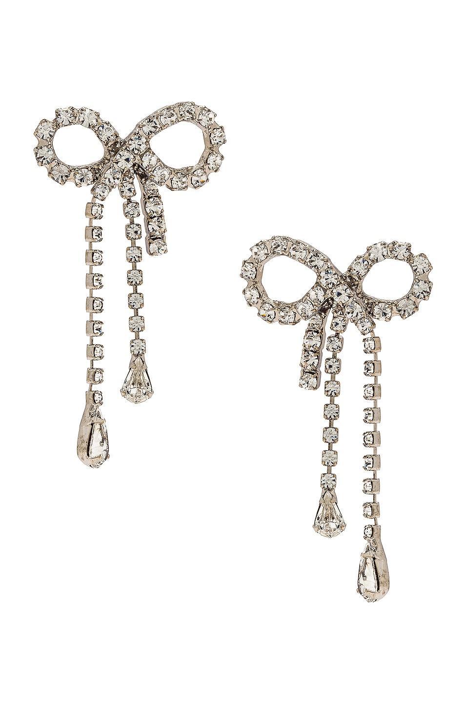 Jennifer Behr Mirabelle Earrings in Crystal - Metallic Silver. Size all. Product Image