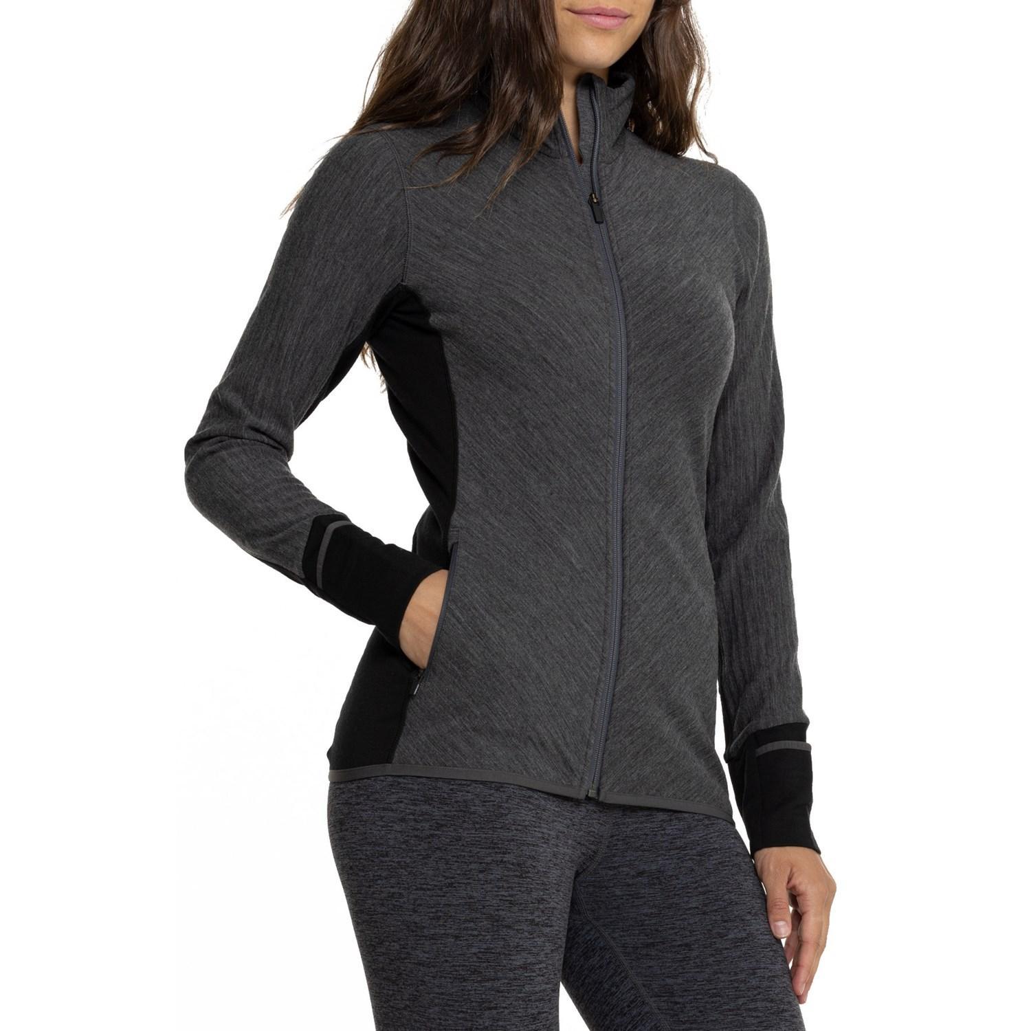 Icebreaker Descender Full-Zip Base Layer Top - Merino Wool, Long Sleeve Product Image