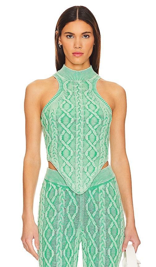 SER.O.YA Mollie Top in Mint. Product Image