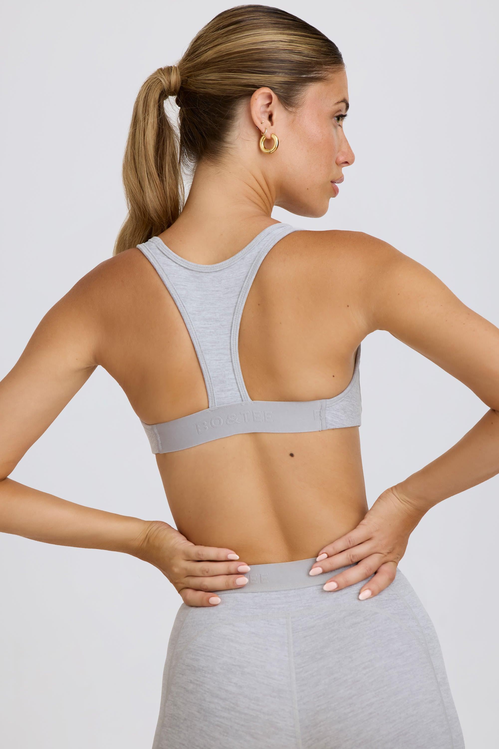 Soft Active Sports Bra in Grey Marl Product Image