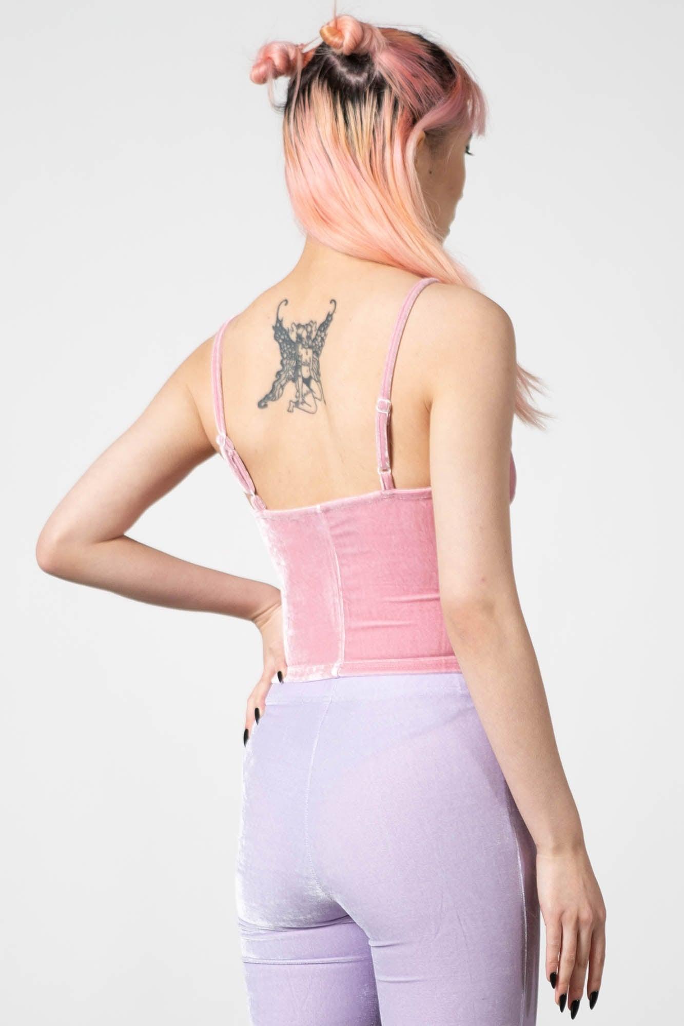 Lost In Sin Zip Top [PASTEL PINK] Female Product Image