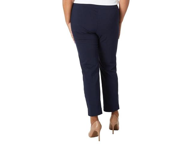 Krazy Larry Plus Size Pull-On Ankle Pants (Navy) Women's Dress Pants Product Image