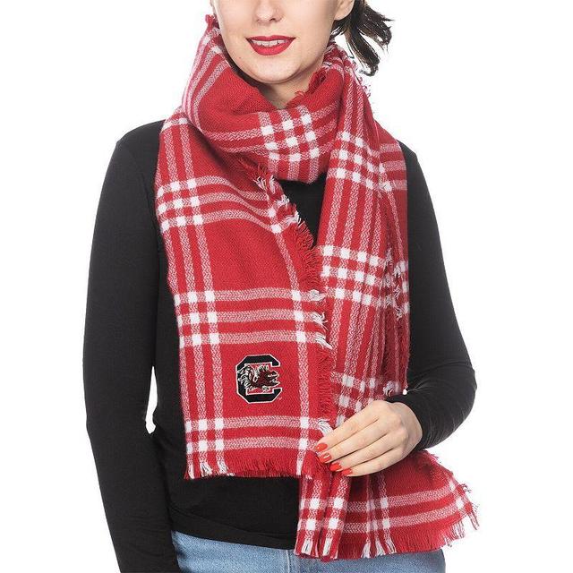 Womens ZooZatz South Carolina Gamecocks Plaid Blanket Scarf Product Image