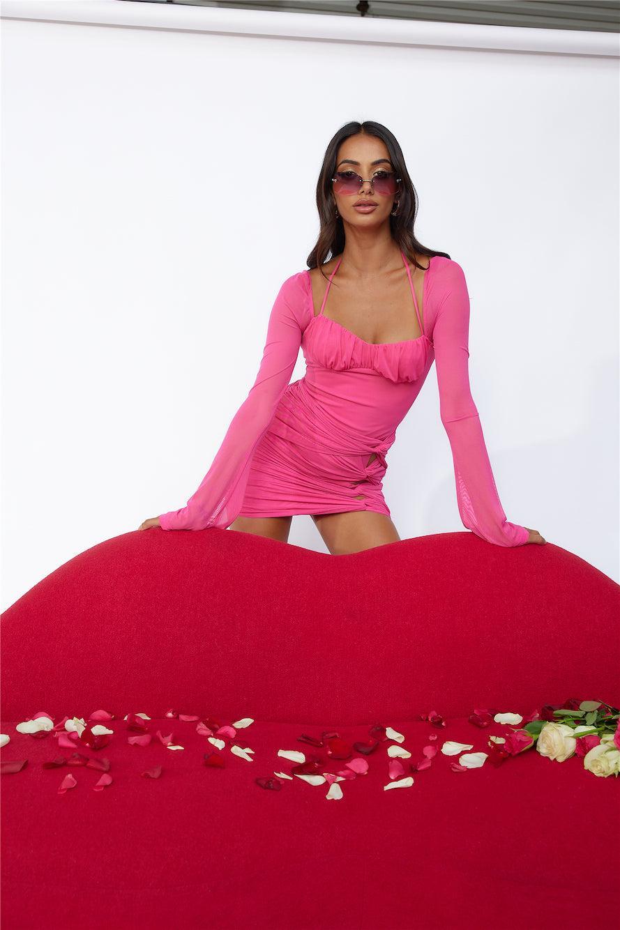 Going For Fun Mini Dress Pink Product Image