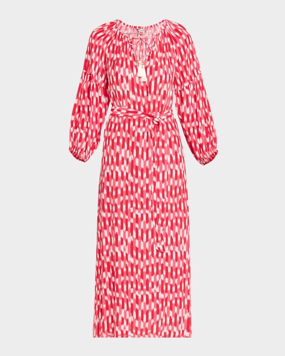 Ikat Stripe Midi Dress Product Image