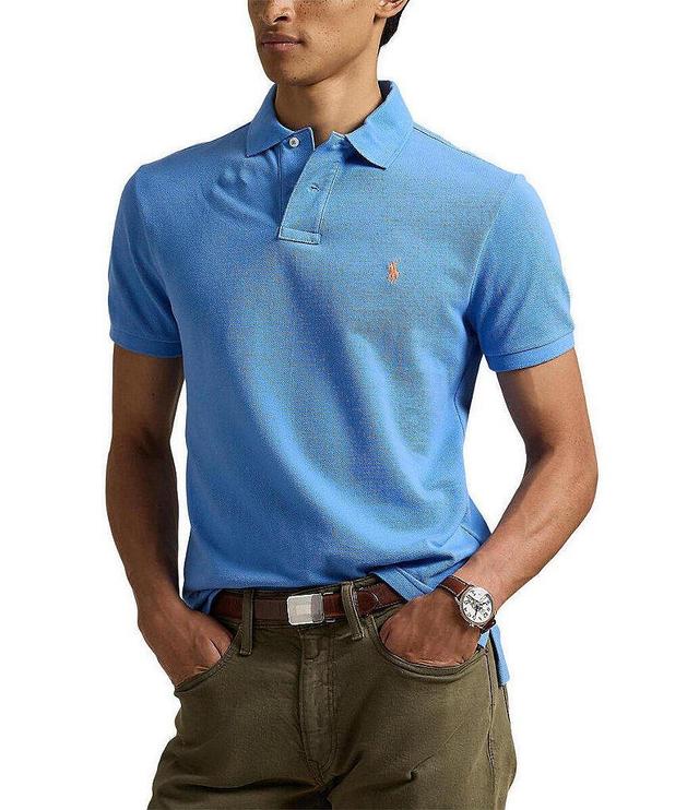 Polo Ralph Lauren Custom Slim Fit Solid Mesh Polo Shirt Product Image