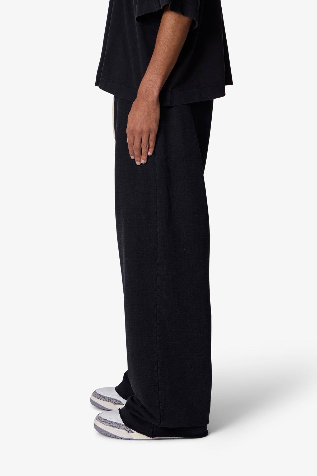 Ultra Baggy Heavy Fleece Sweatpants - Washed Black Product Image