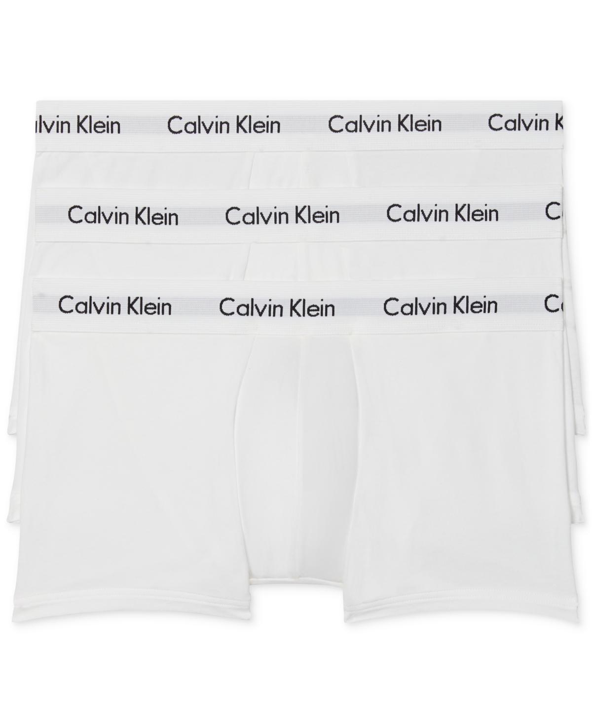 Calvin Klein Underwear Cotton Stretch Low Rise Trunks 3-Pack Men's Underwear Product Image