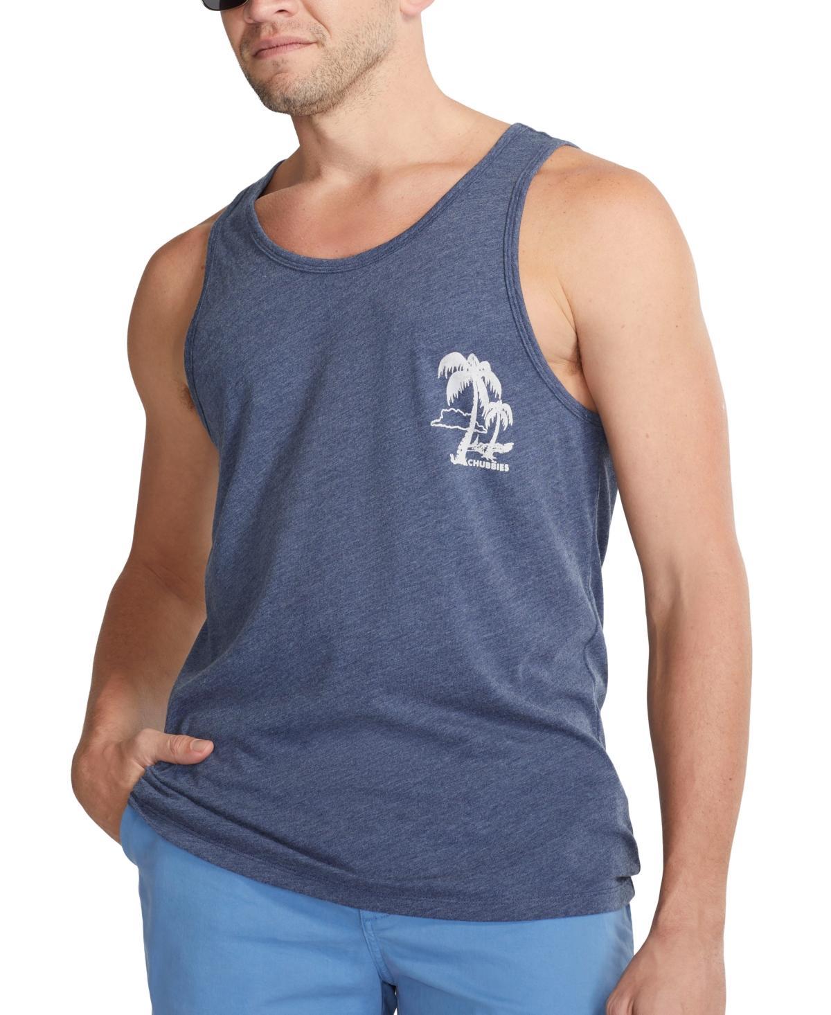 Mens Chubbies The Relaxer Tank Top Blue Product Image