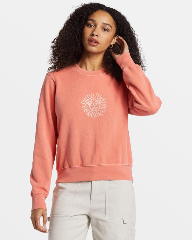 From Paradise Pullover Sweatshirt - Papaya Female Product Image