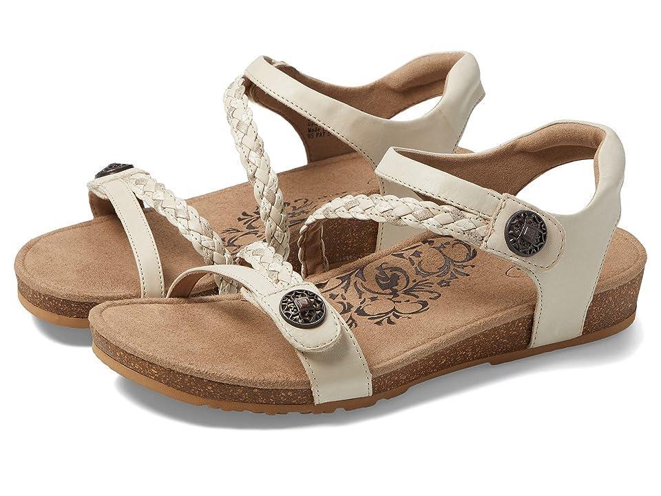 Aetrex Jillian Braided Leather Strap Sandal Product Image